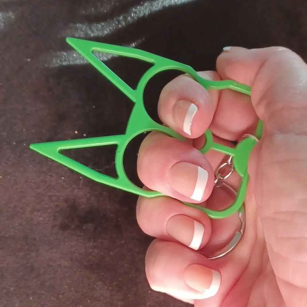 Safety kittypup keychain GREEN - Picture 2 of 4